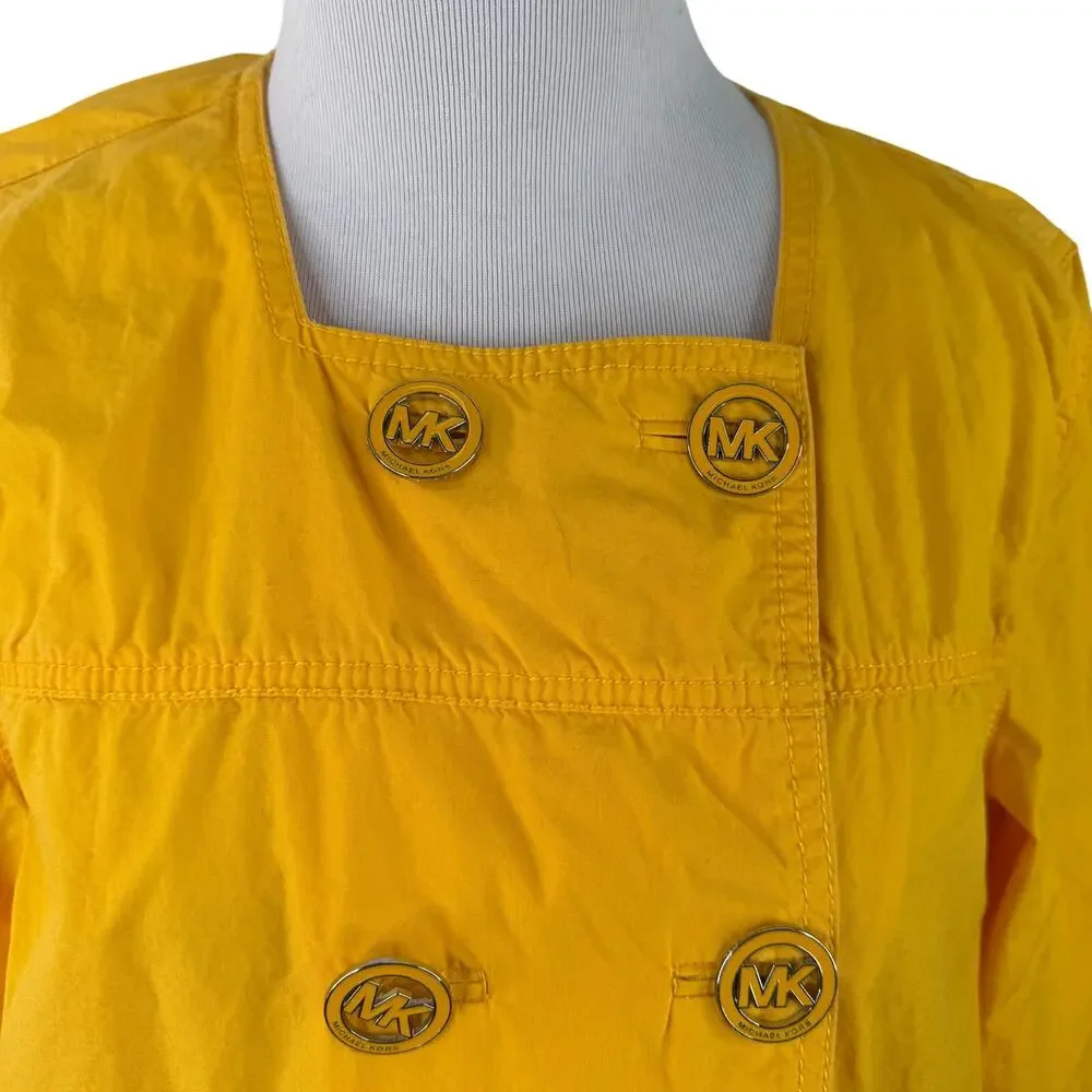 Michael Kors MK Women's Yellow Y2K Style Jacket Size Medium